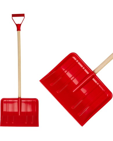 Odhrňovač detský BOBAS, 285x210x850 mm, Pvc, lopata na sneh, odhŕňač, drevená násada D, mix farieb