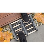 Rohožka GECO WMN.1, pred dvere, 36x26.5x5.5 cm, drevo, škrabák na obuv