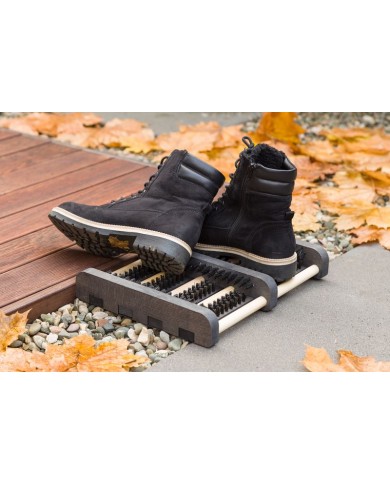 Rohožka GECO WMN.1, pred dvere, 36x26.5x5.5 cm, drevo, škrabák na obuv