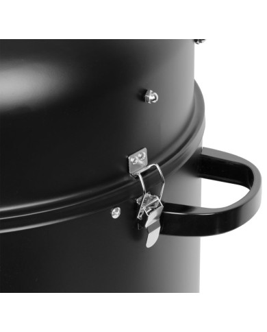 Gril Strend Pro Smoker, BBQ, na drevené uhlie, 3v1 grilovanie, údenie a vodné údenie, 440x780 mm