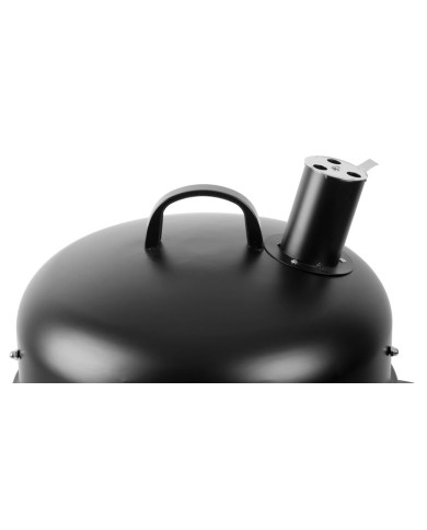 Gril Strend Pro Smoker, BBQ, na drevené uhlie, 3v1 grilovanie, údenie a vodné údenie, 440x780 mm