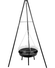 Gril Strend Pro Bavarian, BBQ, na drevené uhlie, nastaviteľná gril.výška 320-660/1500 mm