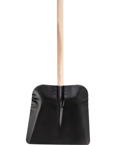 Lopata KOVO 72.WH, kovová, čierna, drevená násada