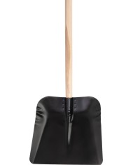 Lopata KOVO 72.WH, kovová, čierna, drevená násada