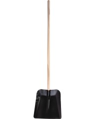 Lopata KOVO 72.WH, kovová, čierna, drevená násada