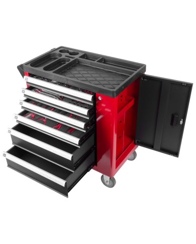 Dielenský vozík s náradím Strend Pro B224, 245 dielna skrinka, 6 zásuviek, Hobby