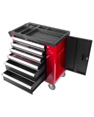 Dielenský vozík s náradím Strend Pro B224, 245 dielna skrinka, 6 zásuviek, Hobby