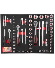 Dielenský vozík s náradím Strend Pro B224, 245 dielna skrinka, 6 zásuviek, Hobby