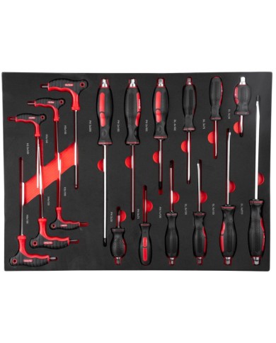 Dielenský vozík s náradím Strend Pro B224, 245 dielna skrinka, 6 zásuviek, Hobby