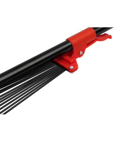 Hrable na lístie Strend Pro R114, 15 lamelové, vejárové, nastaviteľné, kovová násada