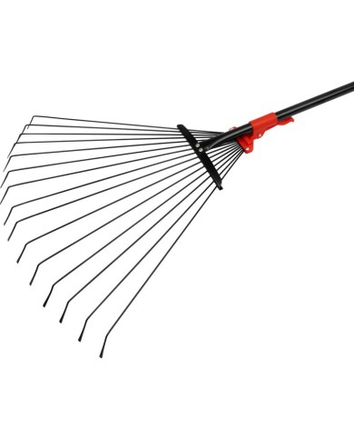 Hrable na lístie Strend Pro R114, 15 lamelové, vejárové, nastaviteľné, kovová násada