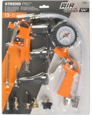 Súprava pneumatického príslušenstva Strend Pro, 13-dielna, max 8 bar.