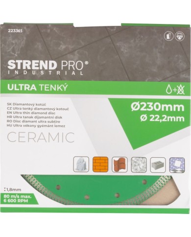 Kotúč Strend Pro Industrial 230x22.2x1.8 mm, diamantový, ultra tenký