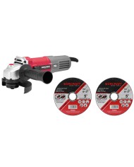 Brúska Worcraft AG08-125P, 710W, 125 mm, M14, uhlová, PROMO + 2 kotúče