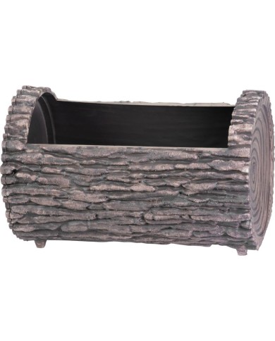 Kvetináč Strend Pro Woodeff, walnut, 22x35 cm, truhlík, kmeň, efekt dreva