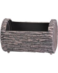 Kvetináč Strend Pro Woodeff, walnut, 22x35 cm, truhlík, kmeň, efekt dreva