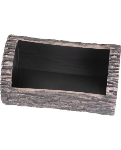 Kvetináč Strend Pro Woodeff, walnut, 22x35 cm, truhlík, kmeň, efekt dreva