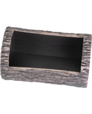 Kvetináč Strend Pro Woodeff, walnut, 22x35 cm, truhlík, kmeň, efekt dreva