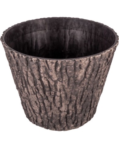 Kvetináč Strend Pro Woodeff, 37,5x30 cm, walnut, efekt dreva