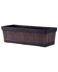Kvetináč Strend Pro Woodeff, 15x47x17 cm, teak, efekt dreva