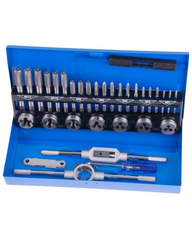 Sada závitnikov a závitových očiek Strend Pro SX1033, HSS, 33 dielna, M3-M12