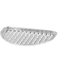 Miska MagicHome 33x19x2.0 cm, 4 ks, polkruhová, perforovaná, ALU