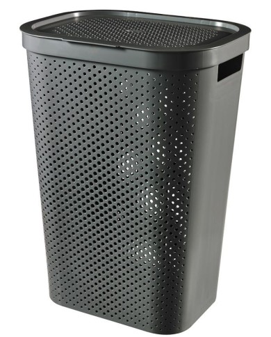 Kôš Curver® INFINITY RECYCLED 60 lit., antracit, 35x44x60 cm, na bielizeň, prádlo
