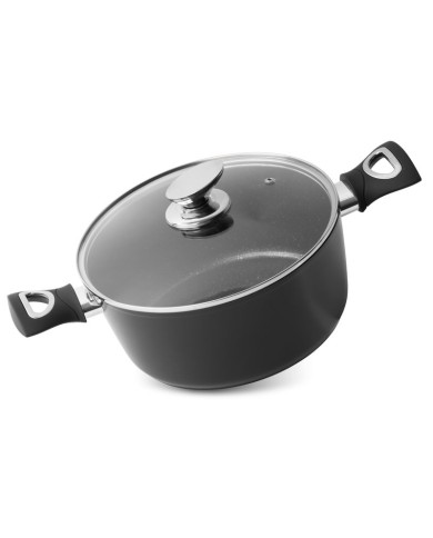 Hrniec MagicHome Black Line, 24 cm, 4000 ml, s pokrievkou