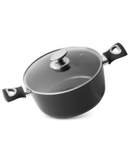 Hrniec MagicHome Black Line, 24 cm, 4000 ml, s pokrievkou