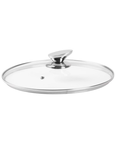 Pokrievka MagicHome Black Line, sklenená, 24 cm