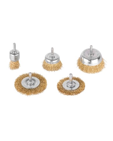 Kefa na brúsenie Tigerlion 8240, hrncová, vlnitá, 5-dielna sada kief, so stopkou