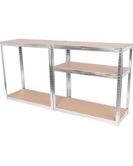 Regál Racks RAT40 MS, kovový, MDF, 5 políc, 1800x900x400 mm, max. 175 kg/polica