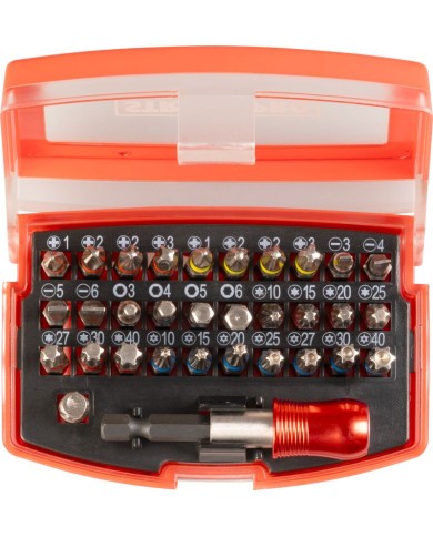 Sada bitov Strend Pro EVE-12083 • 32 dielna, L-25 mm, S2 + držiak bitov