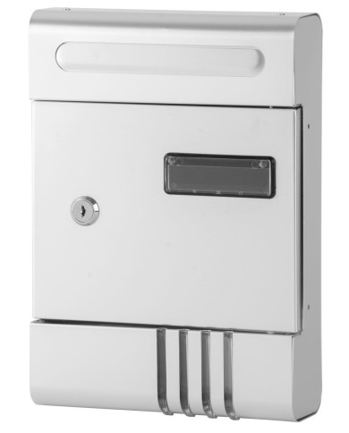 Schránka GL-17AL, 290x205x65 mm, eloxovaný hliník, poštová, strieborná