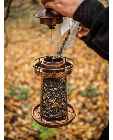 Krmítko Strend Pro, pre vtáky, 32x17cm, 950 ml, plast, kovová mriežka