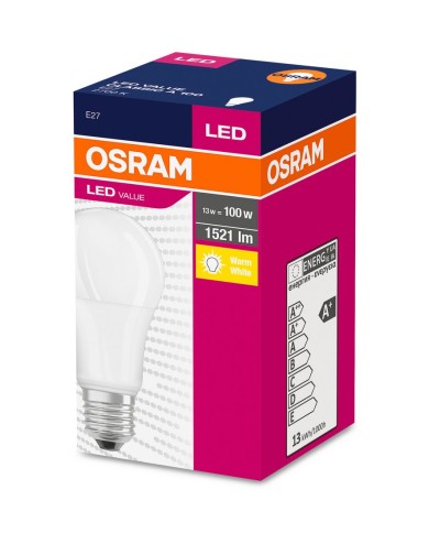 Žiarovka OSRAM® LED FR 100 (ean1097) non-dim, 13W/827 E27 2700K Value CLASSIC A