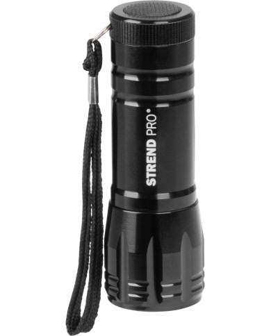 Svietidlo Strend Pro Flashlight FL004, COB 100 lm, AluBody, 3xAAA