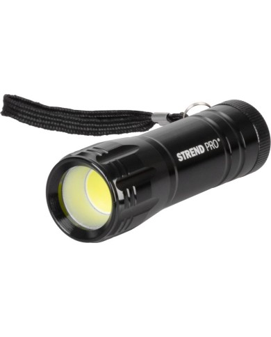 Svietidlo Strend Pro Flashlight FL004, COB 100 lm, AluBody, 3xAAA