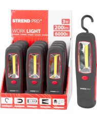Svietidlo Strend Pro Worklight CWL1041, COB LED 200 lm, 3xAA, pracovné, magnet