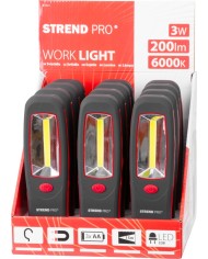 Svietidlo Strend Pro Worklight CWL1041, COB LED 200 lm, 3xAA, pracovné, magnet