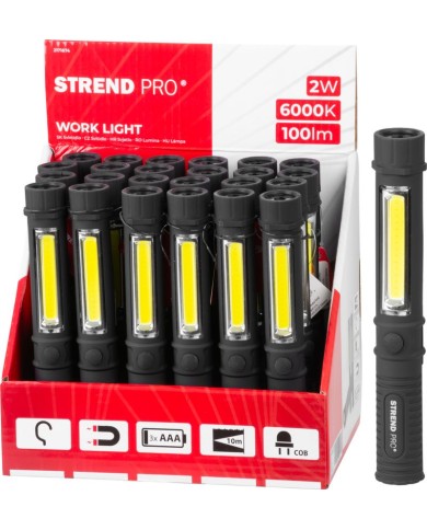 Svietidlo Strend Pro Worklight CWL1046, COB LED 100 lm, 3xAAA, pracovné, magnet