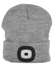 Čiapka Strend Pro Albacore sivá L, 4x SMD LED, USB nabíjanie