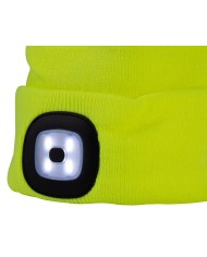 Čiapka Strend Pro Albacore žltá L, 4x SMD LED, USB nabíjanie