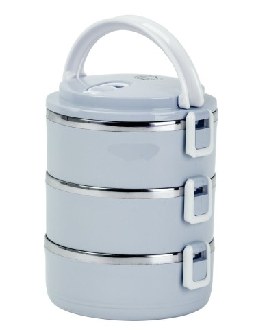 Obedár MagicHome LB933, 3 dielny, 3x 500 ml, modrý, 20x15x6,2 cm