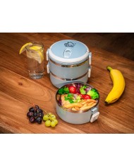 Obedár MagicHome LB933, 3 dielny, 3x 500 ml, modrý, 20x15x6,2 cm