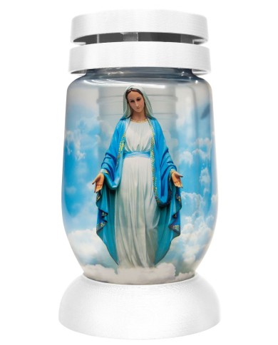 Kahanec Bolsius S02 3D Mária, 22 cm, na hrob, s náplňou 36 h