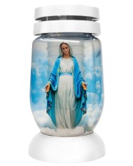 Kahanec Bolsius S02 3D Mária, 22 cm, na hrob, s náplňou 36 h