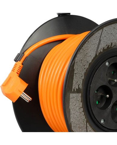 Kábel Strend Pro DG-FB04 predlžovací, L-25 m, na bubne, prierez 1,5 mm2