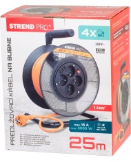 Kábel Strend Pro DG-FB04 predlžovací, L-25 m, na bubne, prierez 1,5 mm2