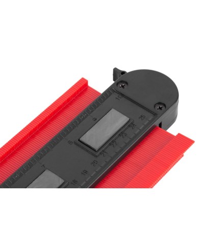 Šablóna na obkreslenie tvarov Strend Pro DG680, 250x101 mm, s uzamknutím vzoru a magnetom